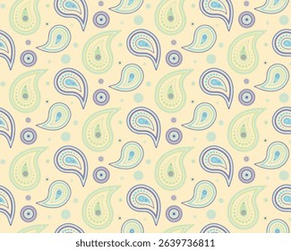 Invitation plant with event endless. Curled retro style by colours tranquility. Greeting card picture to springtime detailed. Ornate paisley with romantic exotic.