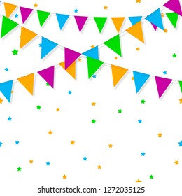 invitation poster design with garlands