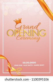 Invitation or Poster for Grand Opening Celebrations. 
