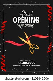 Invitation or Poster for Grand Opening Celebrations. 