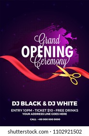 Invitation or Poster for Grand Opening Celebrations. 