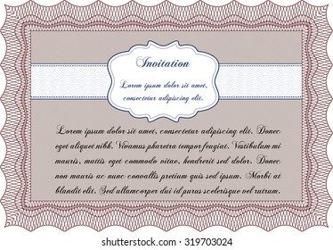 Invitation. Printer friendly. Border, frame.Lovely design. 