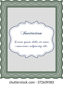 Invitation. Printer friendly. Detailed. Nice design. 