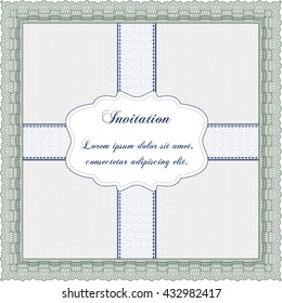 Invitation. Printer friendly. Detailed. Nice design. 