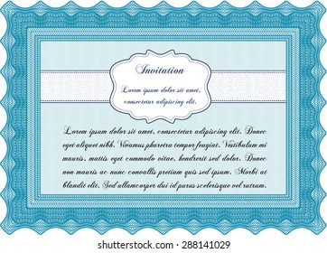 Invitation. Sophisticated design. Border, frame.With complex background. 