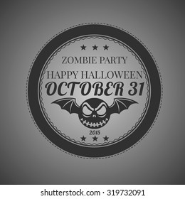 Invitation Sticker Halloween, Day logo