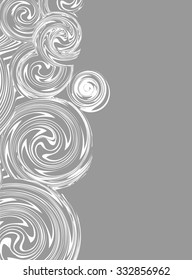 Invitation, Swirling hand drawn vector drawing with space for Your text
