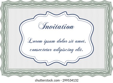 Invitation template. Customizable, Easy to edit and change colors.Complex background. Lovely design. 