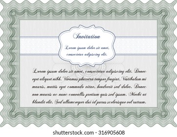 Plantilla de invitación. Personalizable, fácil de editar y cambiar colores.Fondo complejo. Bonito diseño. 