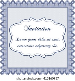 Invitation template. Detailed. Nice design. Easy to print. 