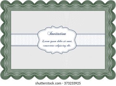 Plantilla de invitación. Fácil de imprimir. Buen diseño. Detallado. 