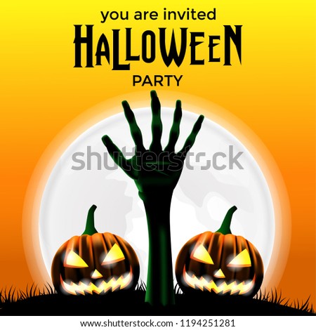 invitation template halloween party