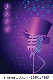 Invitation template for live jazz music event