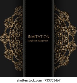  Invitation template. Modern design. Wedding invitation or card with abstract background.