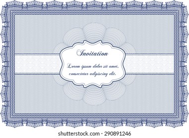 Plantilla de invitación. Con un fondo de calidad. Diseño elegante. Ilustración vectorial.