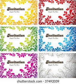 invitation template set