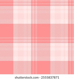 Invitation texture check pattern, mexico background seamless tartan. Nostalgia plaid textile vector fabric in light and red colors palette.