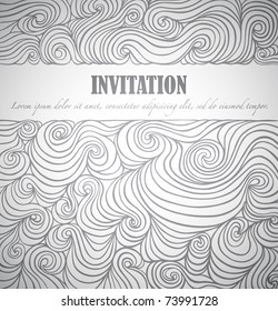 Invitation, vector drawing with space for Your text