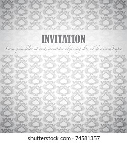 Invitation, vector drawing with space for Your text