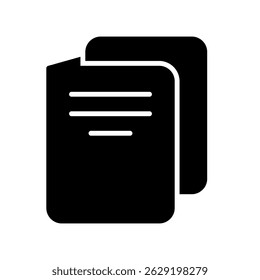 Invitation Vector Icon for Event Notification and Message Letter. Paperwork with RSVP symbol, party invite or formal email design. Glyph Icon