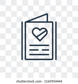 Invitation vector icon isolated on transparent background, Invitation logo concept