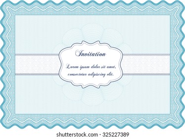 Invitation. Vector illustration.With background. Lovely design. 