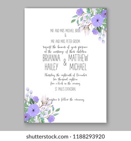  invitation vector Peony flower greenery digital background illustration template