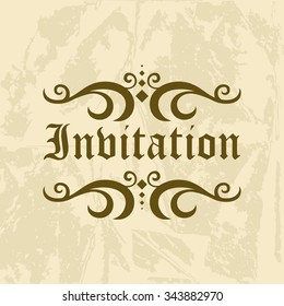 Invitation Vector Template