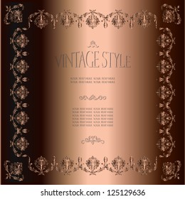 Invitation vintage card