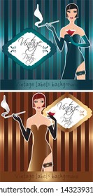 Invitation for vintage party, poster