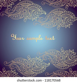 Invitation in vintage style card, background, Greeting postcard in grunge or retro vector