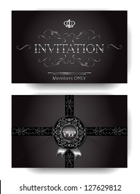 Invitation VIP Envelope With Platinum Design Elements