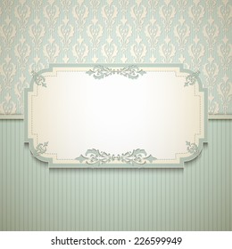Invitation to the wedding or announcements. Vector