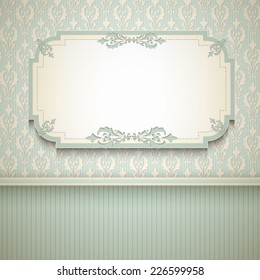 Invitation to the wedding or announcements. Vector