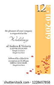 Invitation wedding card