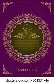 Invitation or wedding card