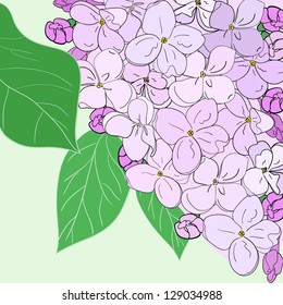Invitation or wedding card with abstract floral background.