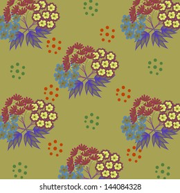 Invitation or wedding card with abstract floral background. 