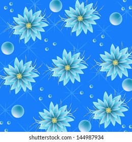  Invitation or wedding card with abstract floral background.