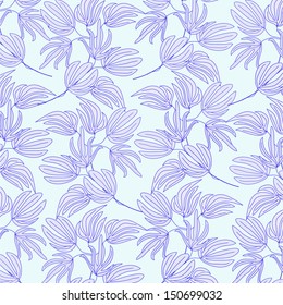 Invitation or wedding card with abstract floral background.