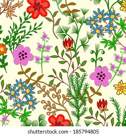 Invitation or wedding card with abstract floral background.