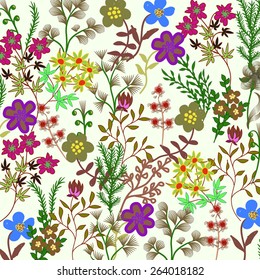 
Invitation or wedding card with abstract floral background.
