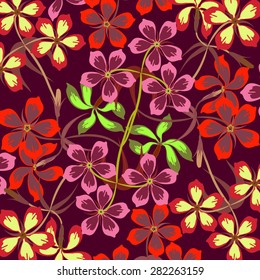 

Invitation or wedding card with abstract floral background.