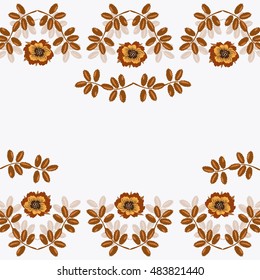 
Invitation or wedding card with abstract floral background.
 