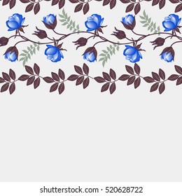 
Invitation or wedding card with abstract floral background.
 