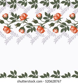 
Invitation or wedding card with abstract floral background.
 