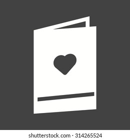 Invitation, wedding, card icon vector image. Can also be used for wedding. Suitable for use on web apps, mobile apps and print media.