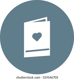 Invitation, wedding, card icon vector image. Can also be used for wedding. Suitable for use on web apps, mobile apps and print media.