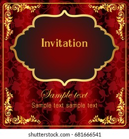 Invitation and wedding cards. Template frame. Perfect cards for any other kind of design, birthday and other holiday.