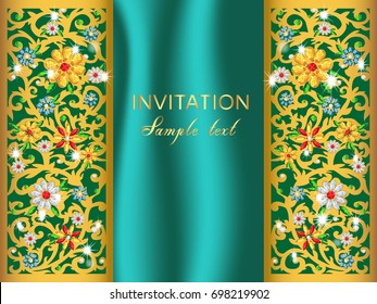 Invitation and wedding cards. Template frame. Perfect cards for any other kind of design, birthday and other holiday, medallion, indian, arabic,dubai.
